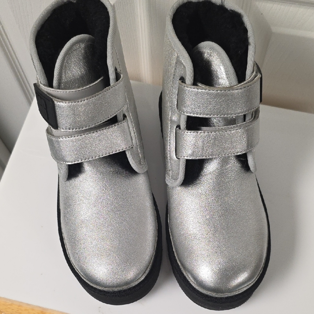 UGG Women's Silver Ankle Booties
